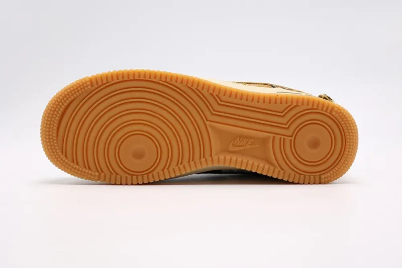 Yellow rubber outsole