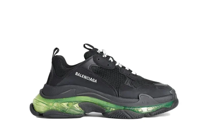 BALENCIAGA TRIPLE S TRAINER BLACK GREEN