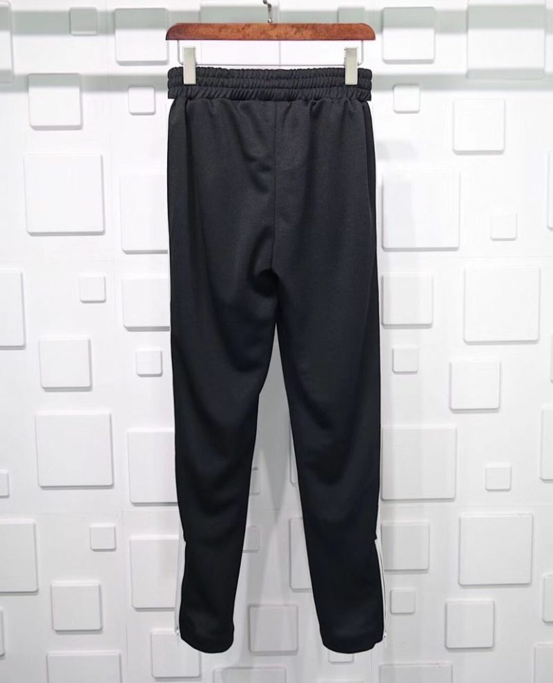 PALM ANGELS CHENILLE TRACK PANTS-BLACK