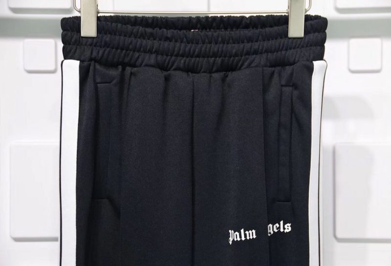 PALM ANGELS CHENILLE TRACK PANTS-BLACK