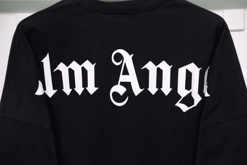 PALM ANGELS LONG SLEEVE MOCK NECK TEE