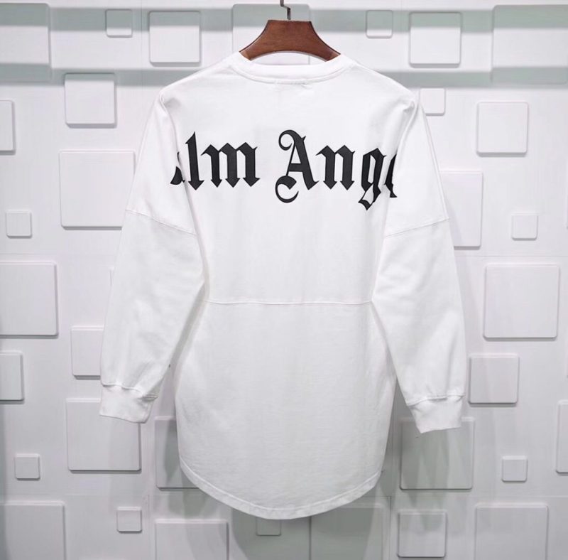 PALM ANGELS LONG SLEEVE MOCK NECK TEE