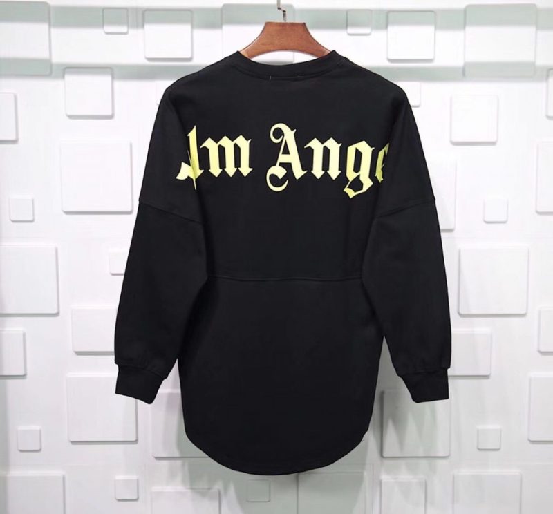 PALM ANGELS LONG SLEEVE MOCK NECK TEE