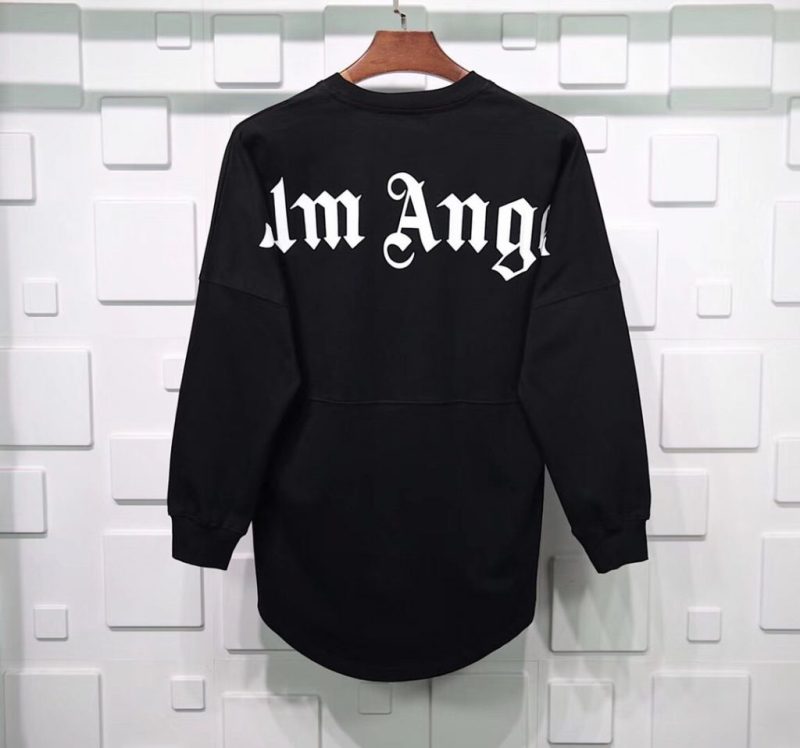 PALM ANGELS LONG SLEEVE MOCK NECK TEE