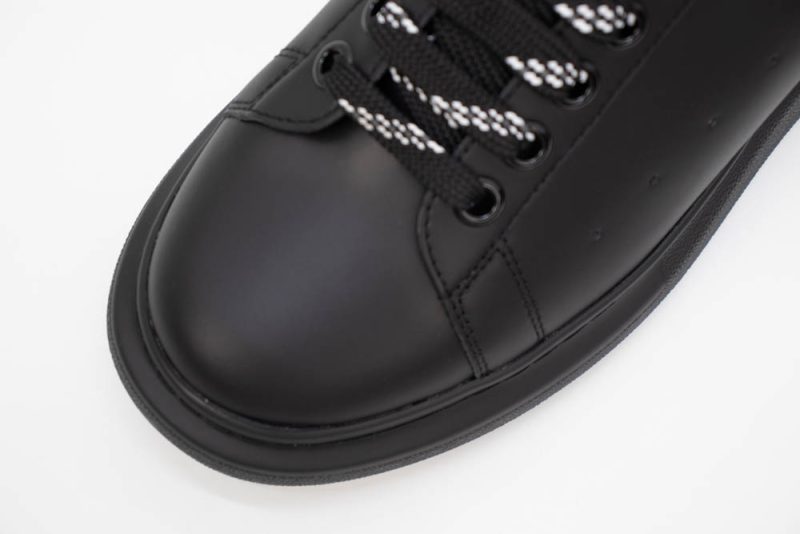 ALEXANDER MCQUEEN SHOW LEATHER PLATFORM TRAINERS - BLACK