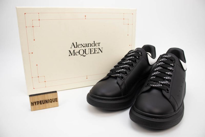 ALEXANDER MCQUEEN SHOW LEATHER PLATFORM TRAINERS - BLACK