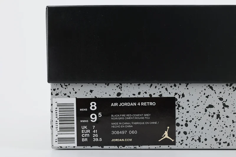 Air Jordan 4 Retro Bred Replica box