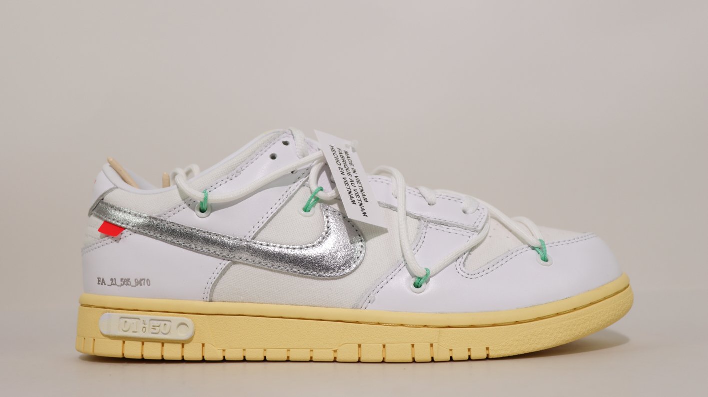 Dunk Low Off-White Lot 1 Replica