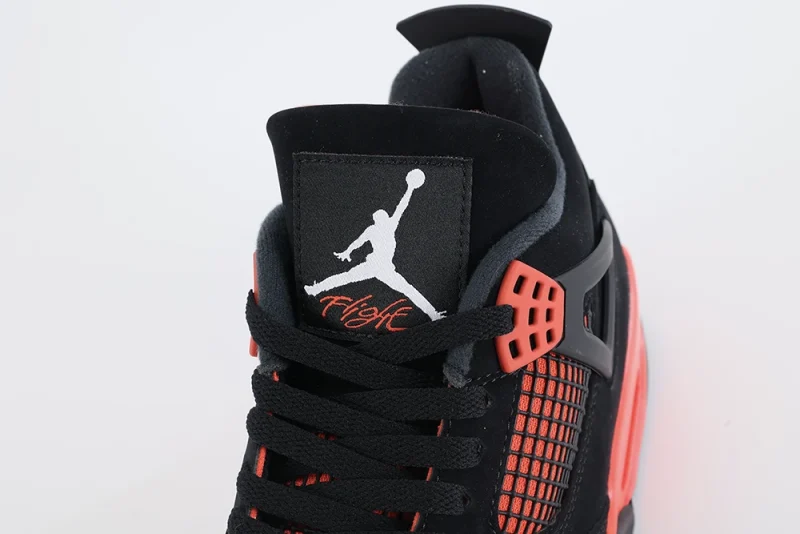 Jordan 4 Red Thunder box tongue