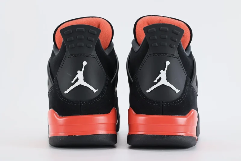 Jordan 4 Red Thunder reps heels