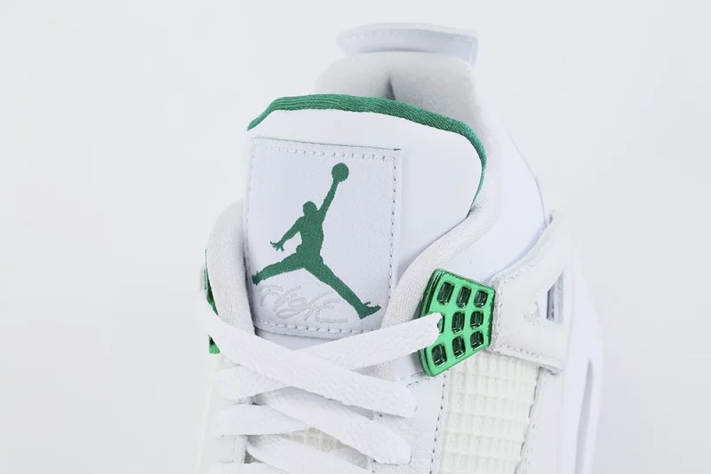 Jordan 4 Retro Metallic Green Replicas Tongue