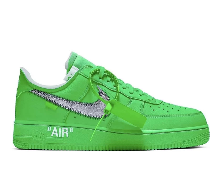 Air Force 1 Low Off-White Light Green Spark Quality Replica