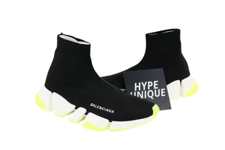 Balenciaga Speed 2LT BLACK/WHITE/FLUORESCENT GEEN