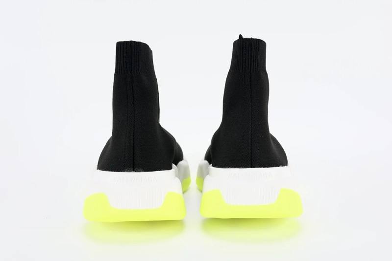 Balenciaga ] Speed 2LT BLACK/WHITE/FLUORESCENT GEEN