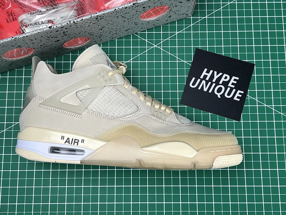 OFF-WHITE x Air Jordan 4 'Sail' Reps