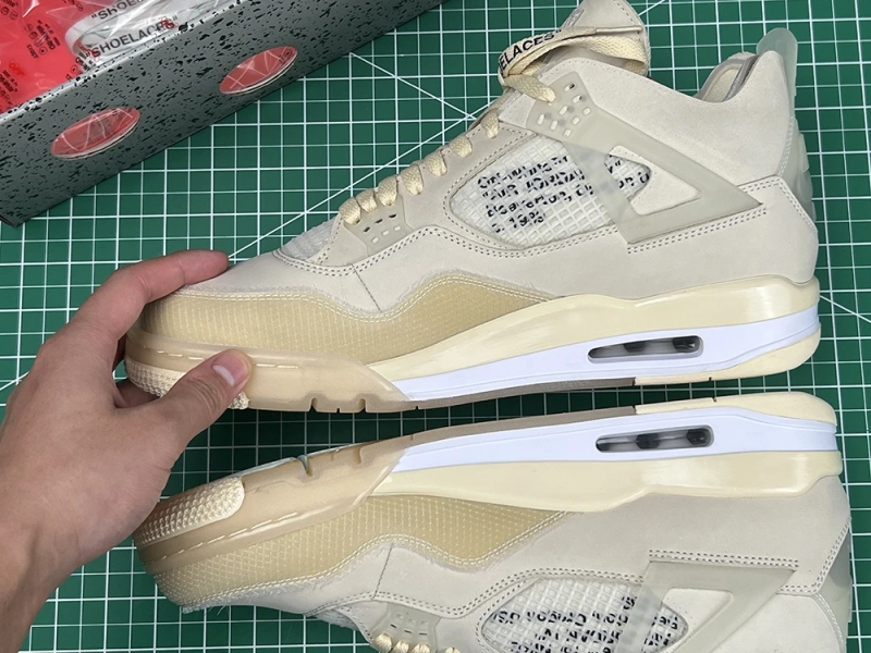 OFF-WHITE x Air Jordan 4 'Sail' Reps