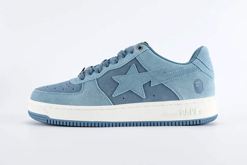 A Bathing Ape Bape Sta Blue Suede Reps