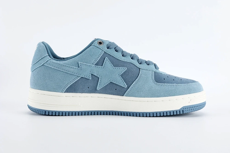 A Bathing Ape Bape Sta Blue Suede Reps