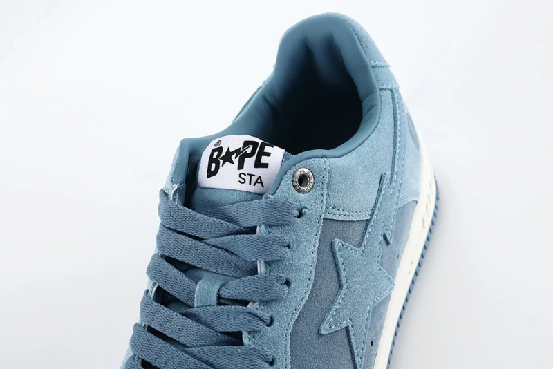 A Bathing Ape Bape Sta Blue Suede Reps