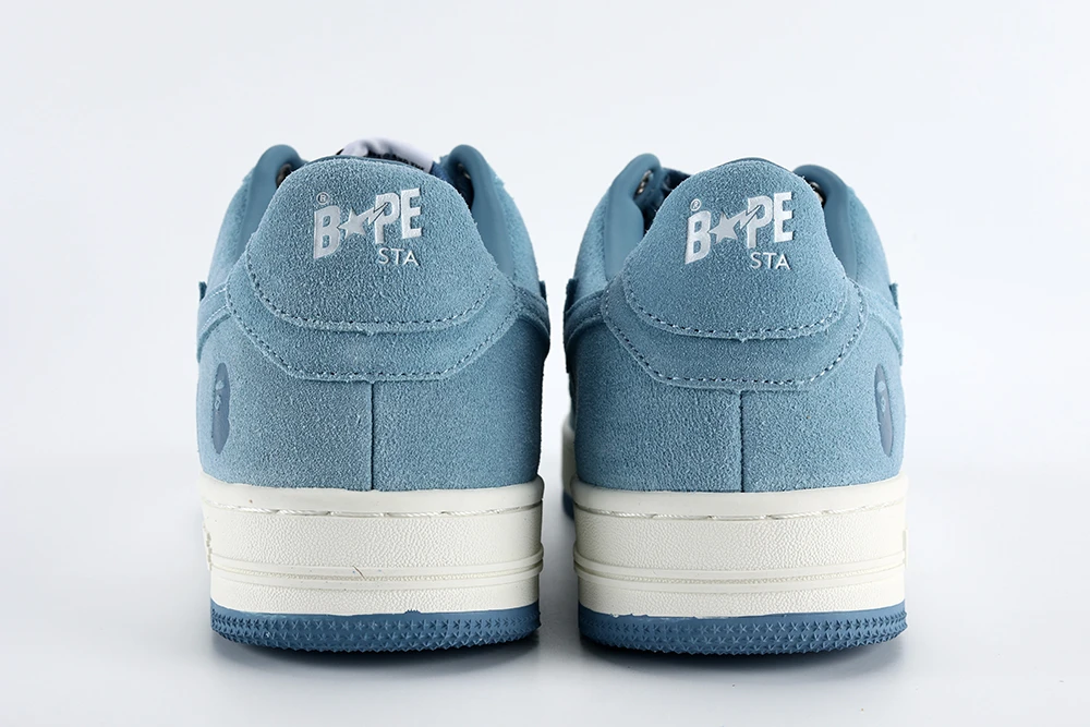 A Bathing Ape Bape Sta Blue Suede Reps