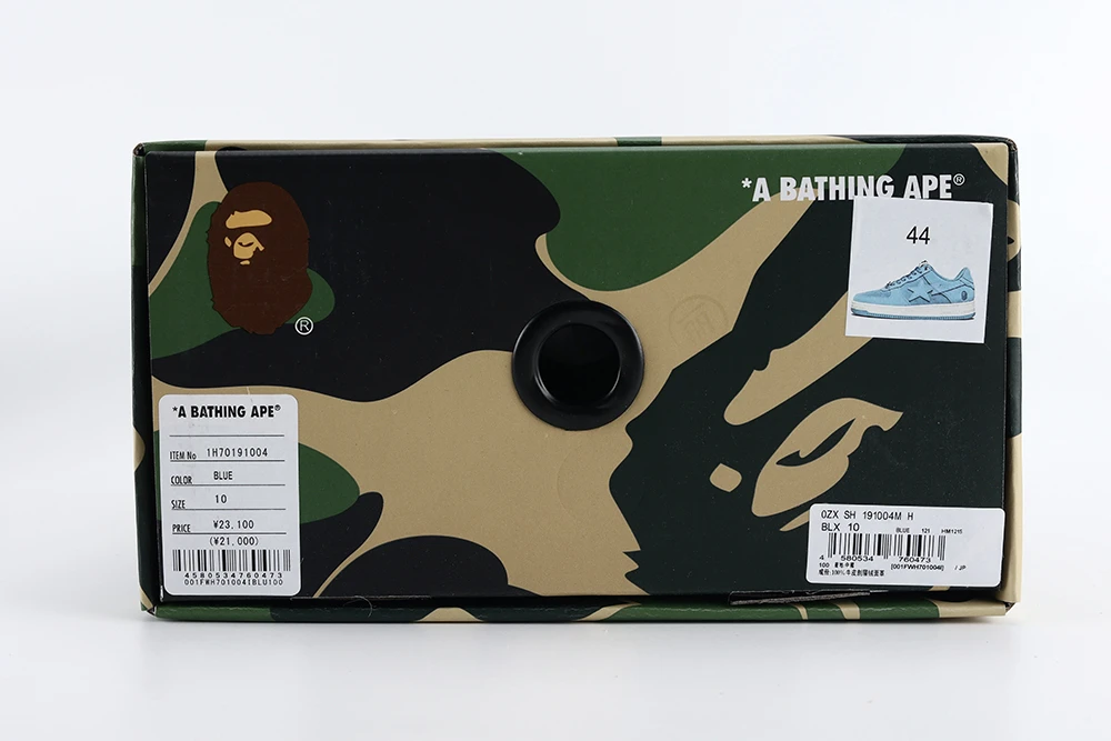 A Bathing Ape Bape Sta Blue Suede Reps