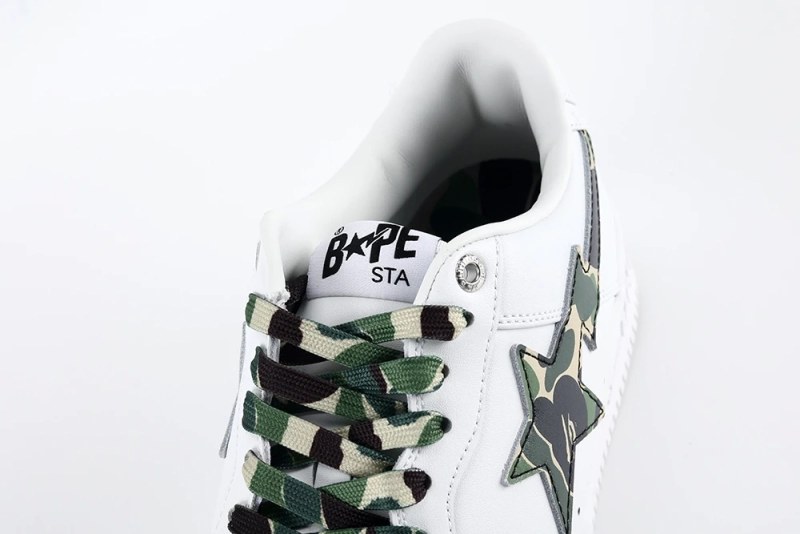 BapeSta Green Camouflage Logo 1:1 Quality Shoes