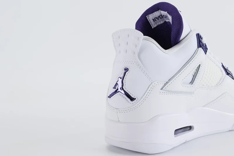 AIR JORDAN 4 RETRO 'PURPLE METALLIC' REPS heels