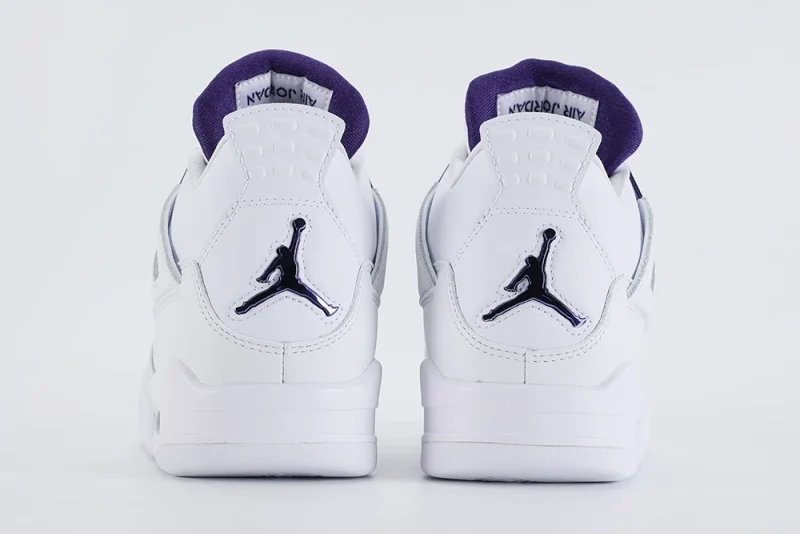 AIR JORDAN 4 RETRO 'PURPLE METALLIC' heels