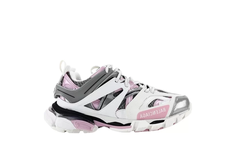 BALENCIAGA WHITE GRAY PINK TRACK SNEAKER