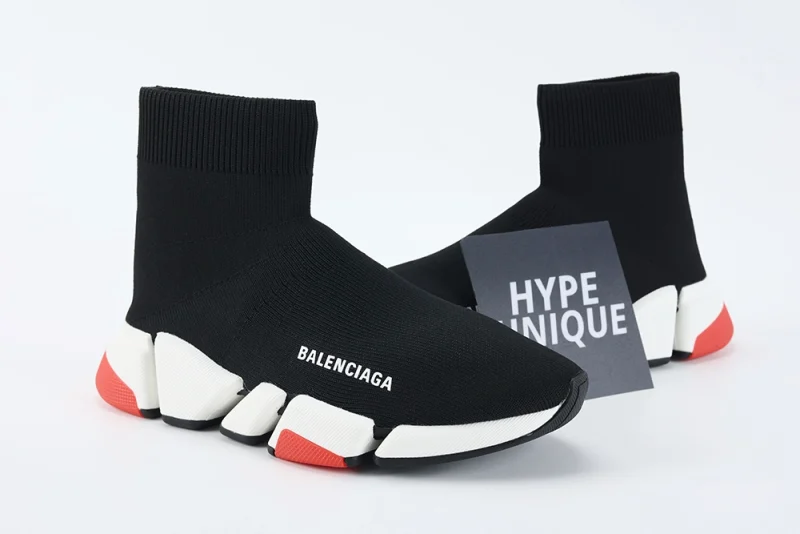 Balenciaga Wmns Speed 2.0 Sneaker 'Black Red'