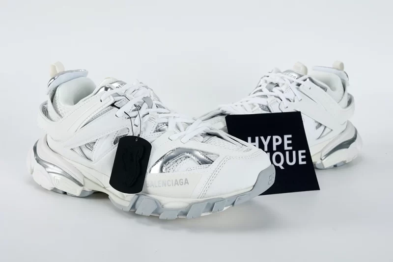 BALENCIAGA Track Sneaker White & Silver