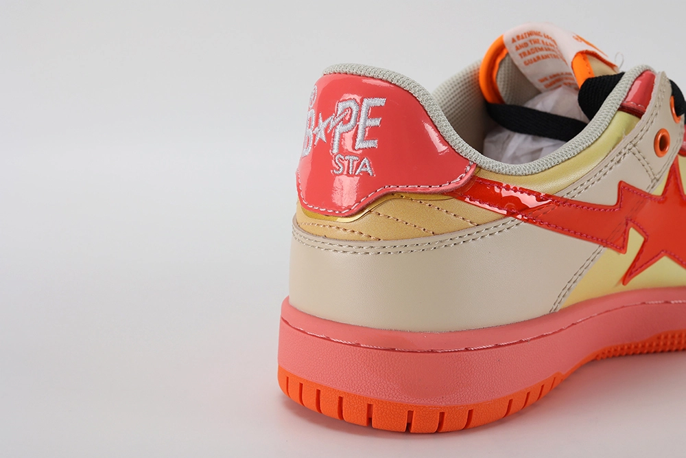 A Bathing Ape Bape SK8 Sta Orange Reps