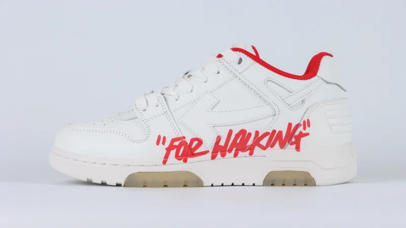 Off-White Out of Office 'For Walking - White Red' Reps