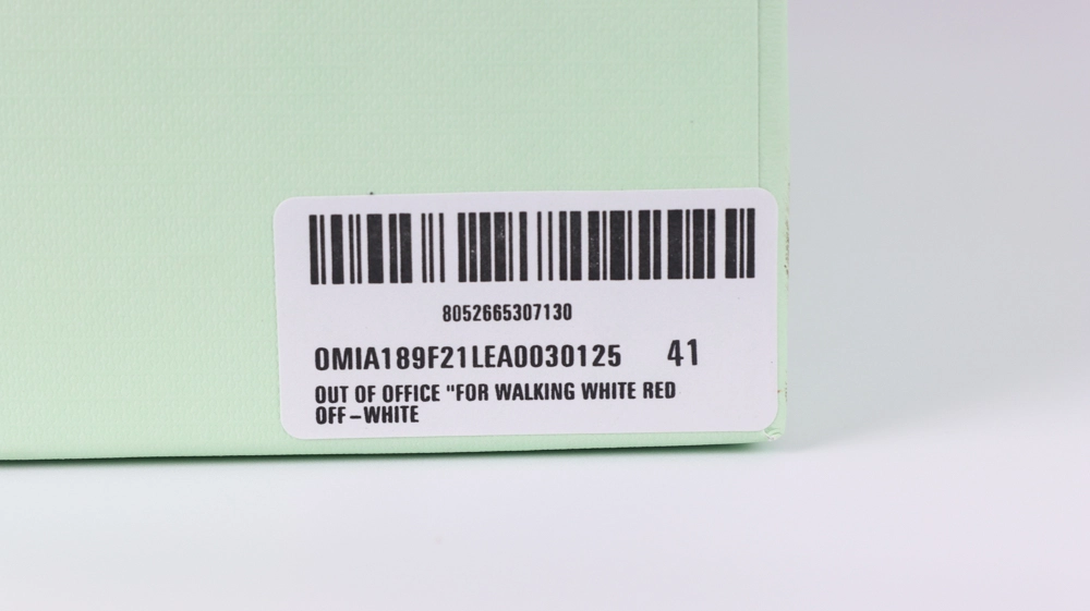 Off-White Out of Office 'For Walking - White Red' Reps