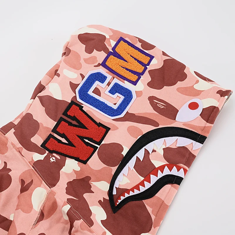 BAPE Color Camo Shark Full Zip Hoodie Light Pink2023-08-13 at 03.38.55 3