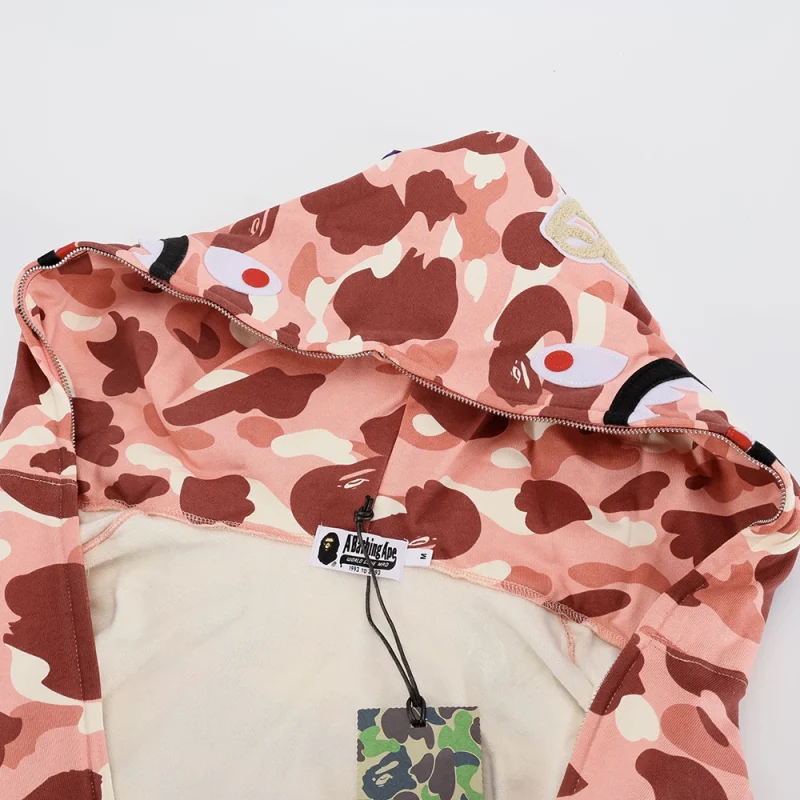 BAPE Color Camo Shark Full Zip Hoodie Light Pink2023-08-13 at 03.38.55 3