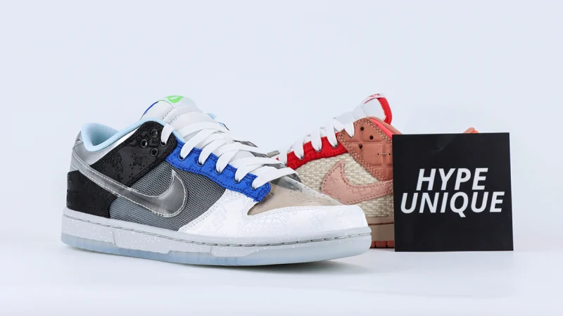 CLOT x Dunk Low SP 'What The' With Trading Card Reps