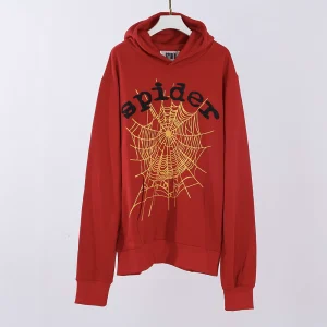 Sp5der Websuit Hoodie Red Reps