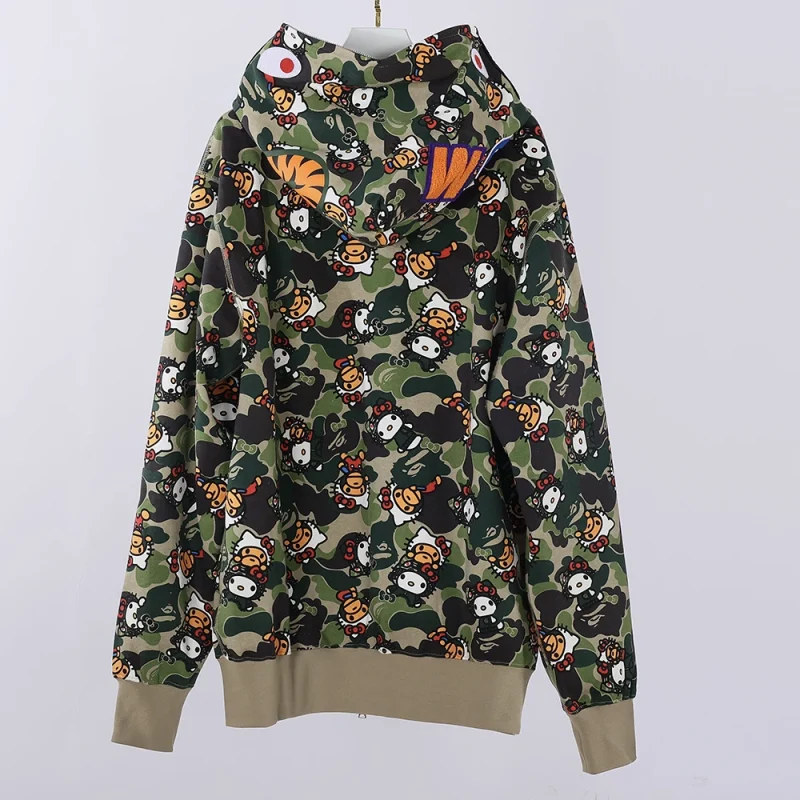 Hello Kitty x A Bathing Ape Green Hoodie