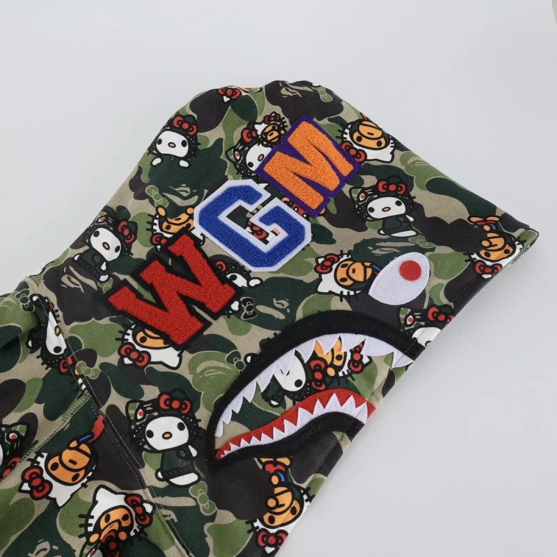 Hello Kitty x A Bathing Ape Green Hoodie