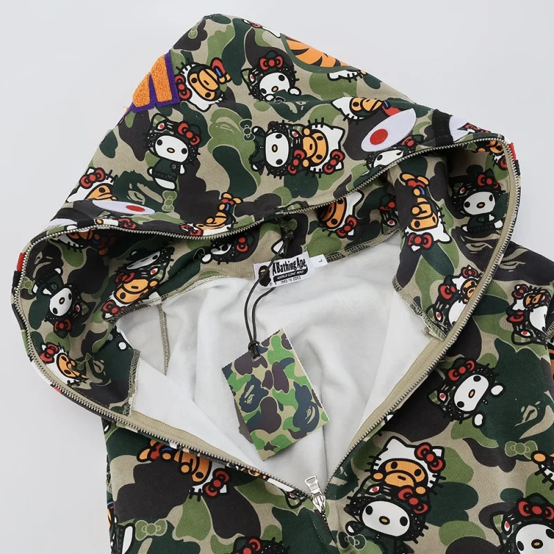 Hello Kitty x A Bathing Ape Green Hoodie