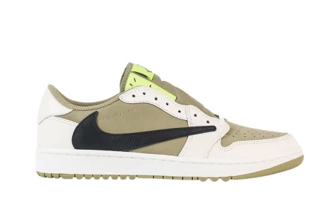 Travis Scott x Air Jordan 1 Low Golf 'Neutral Olive' Reps