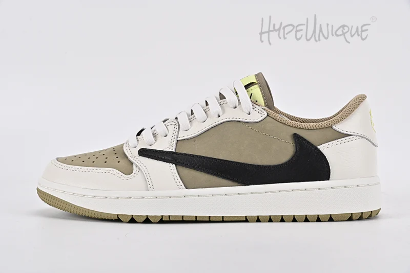 Travis Scott x Air Jordan 1 Low Golf ‘Neutral Olive’ Reps1