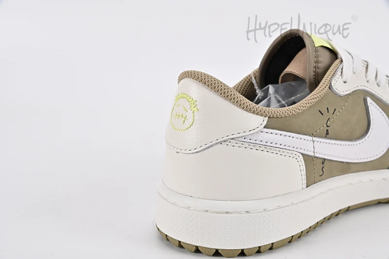 Travis Scott x Air Jordan 1 Low Golf ‘Neutral Olive’ Reps1