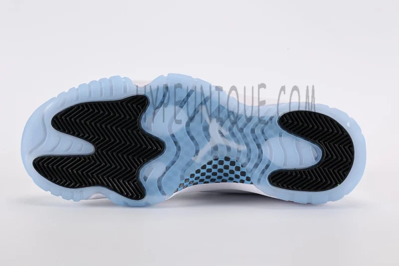 Blue and white crystal soles