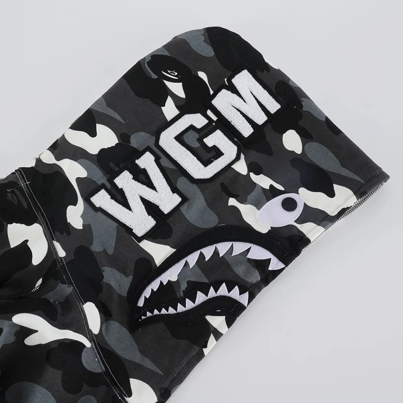 BAPE City Camo Half Shark Full Zip Hoodie