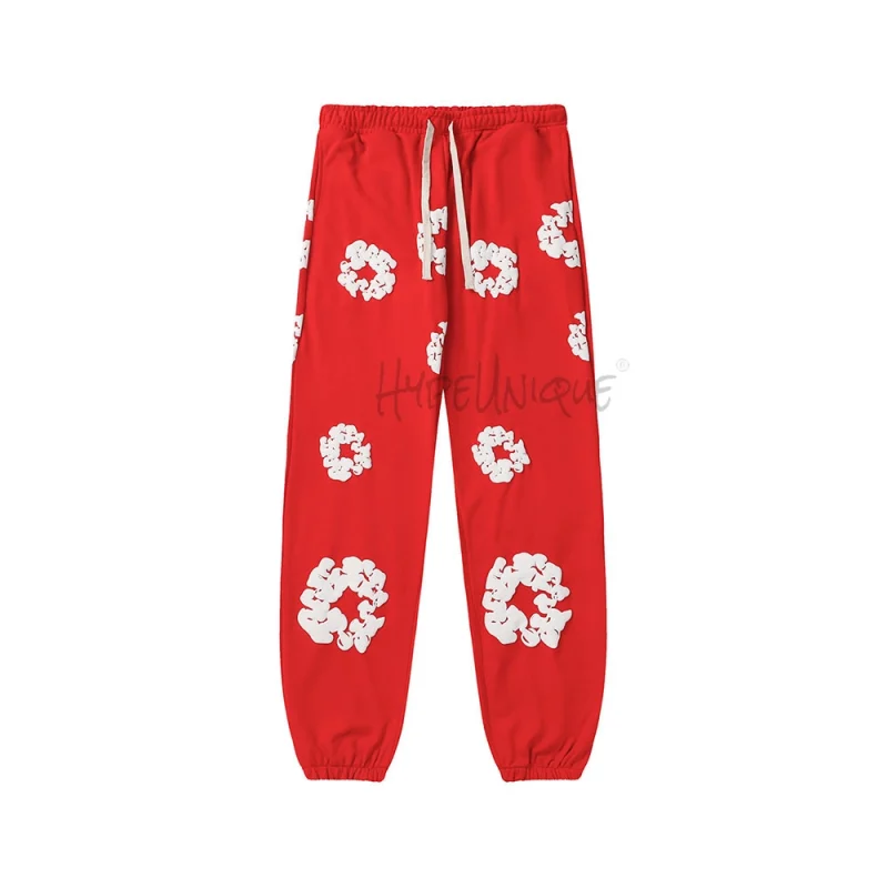 Denim Tears Cotton Wreath Sweatpants "Red"