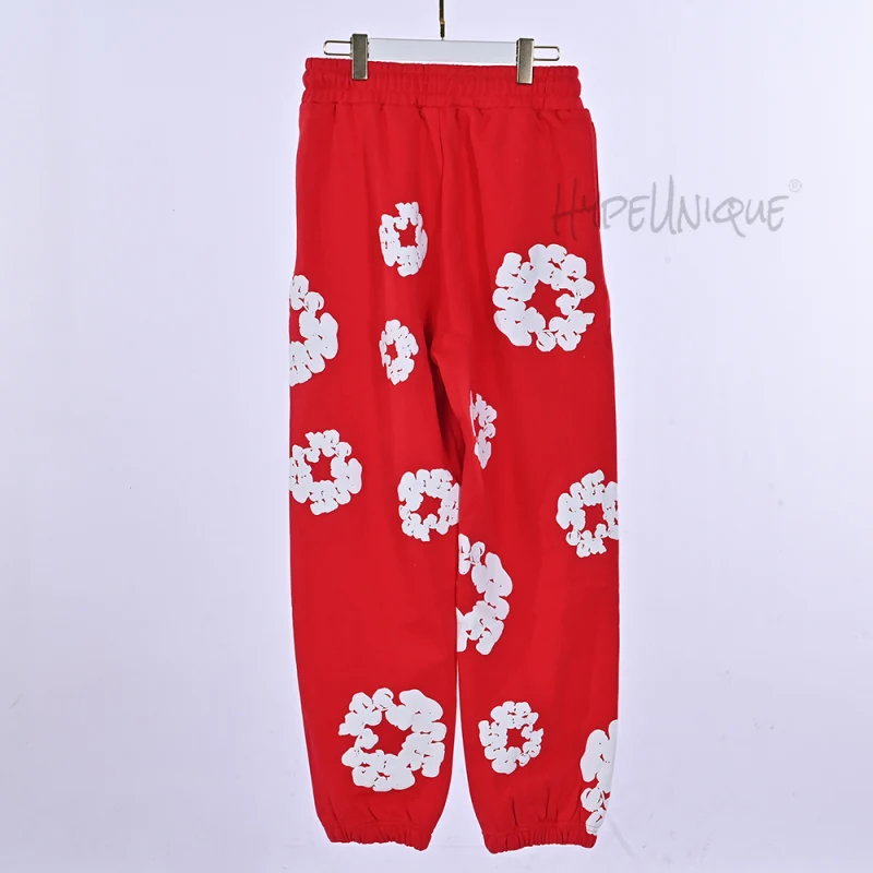 Denim Tears Cotton Wreath Sweatpants “Red'