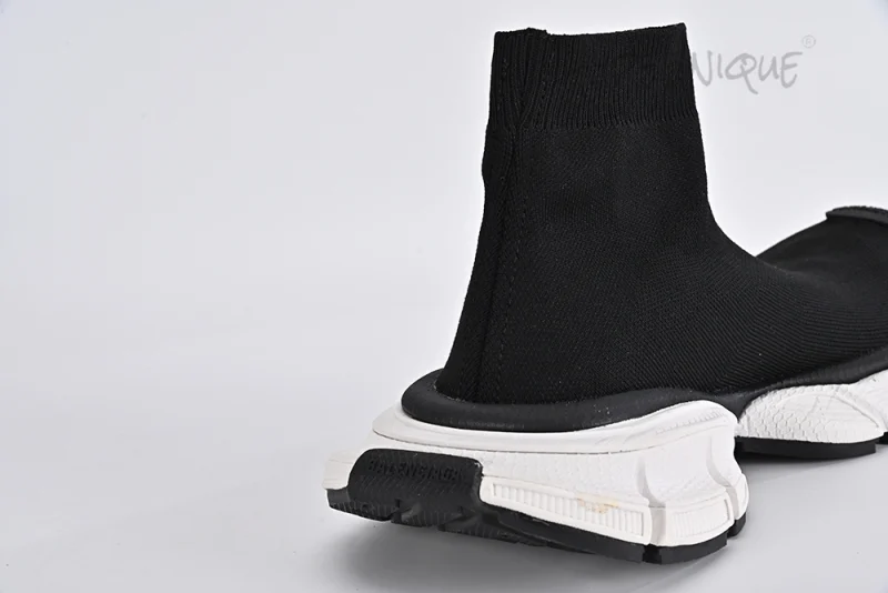 BALENCIAGA MEN'S 3XL SOCK RECYCLED KNIT SNEAKER IN BLACK