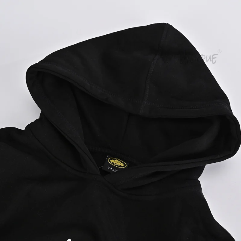 Corteiz 5 Starz Alcatraz Hoodie Black